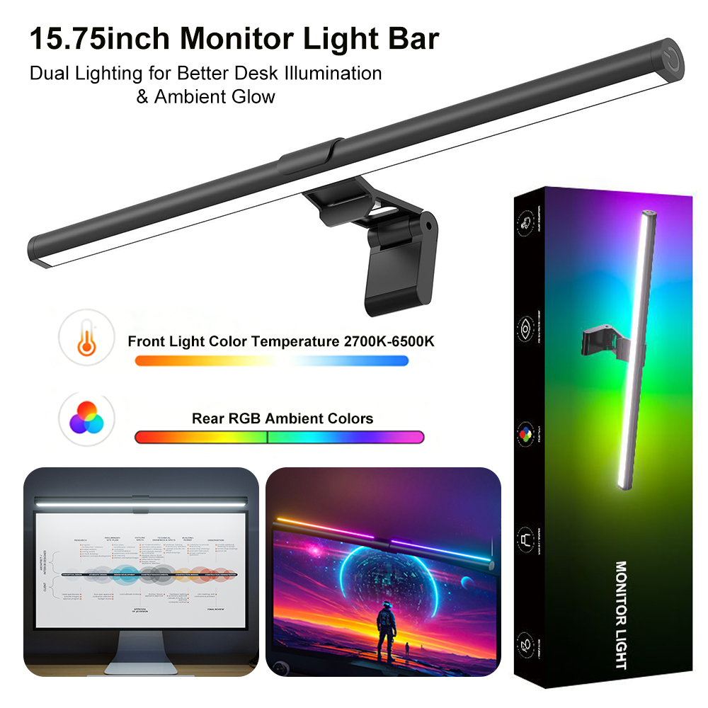 Monitor Light Bar - Lámpara de pantalla colgante con cambio