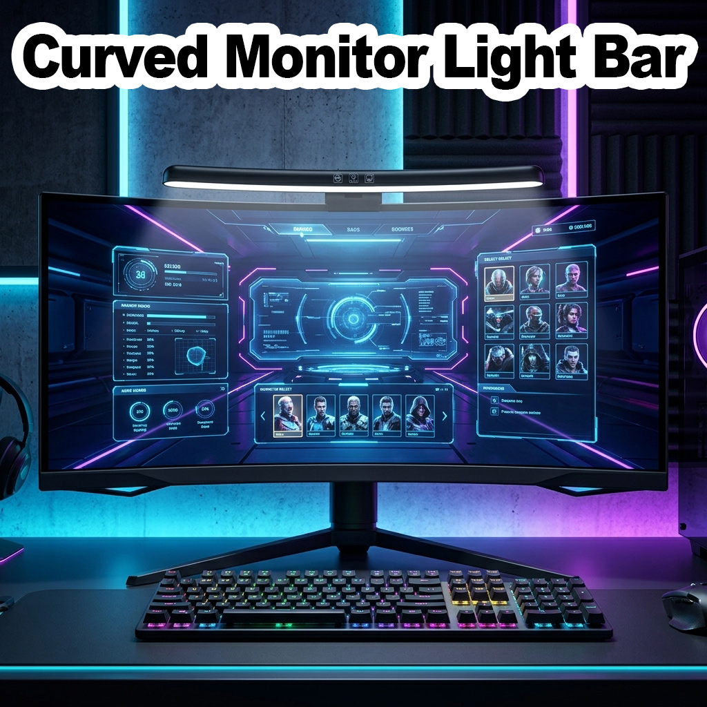 Monitor Light Bar - Barra de luz curva para monitor