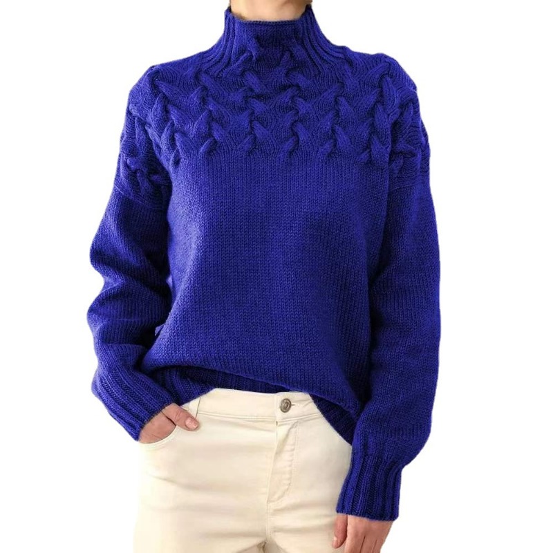 Suéter de punto trenzado con c - Cable Sleeve Braided reseña y precio