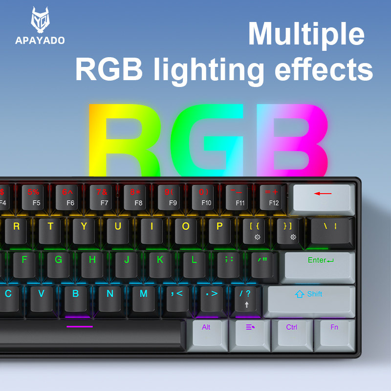 APAYADO K61 Mini teclado mecán - Gaming Accessories Combo reseña y precio