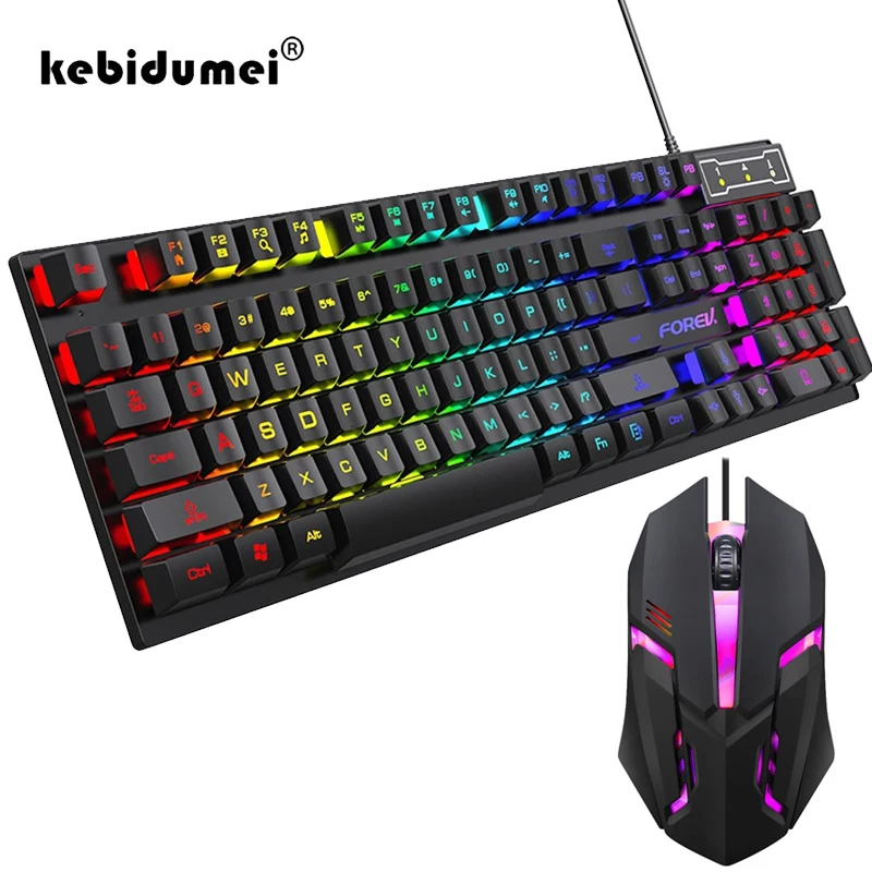 Teclado mecánico retroiluminad - Gaming Accessories Combo reseña y precio