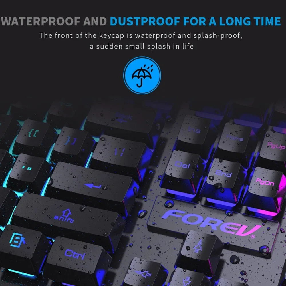 Teclado mecánico retroiluminad - Gaming Accessories Combo reseña y precio