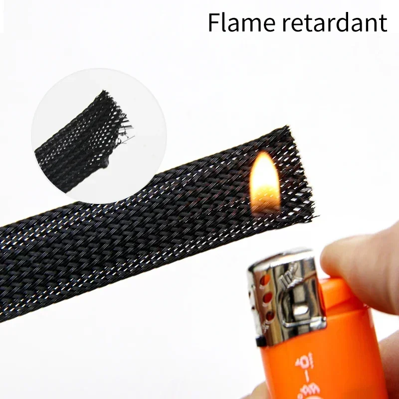 Funda trenzada PET negra, dora - Cable Sleeve Braided reseña y precio