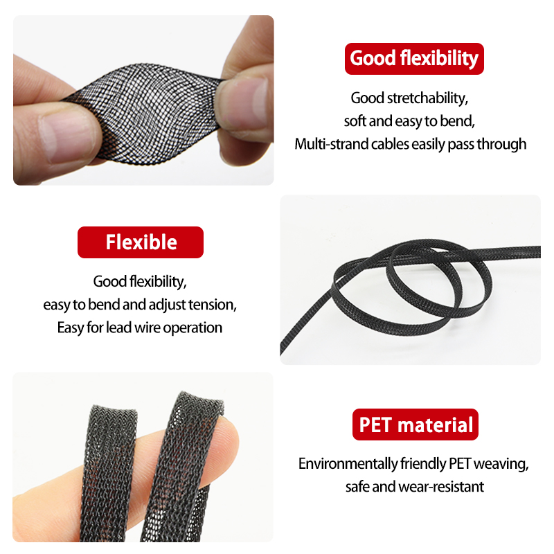 Funda trenzada de PET de 2/5/1 - Cable Sleeve Braided reseña y precio